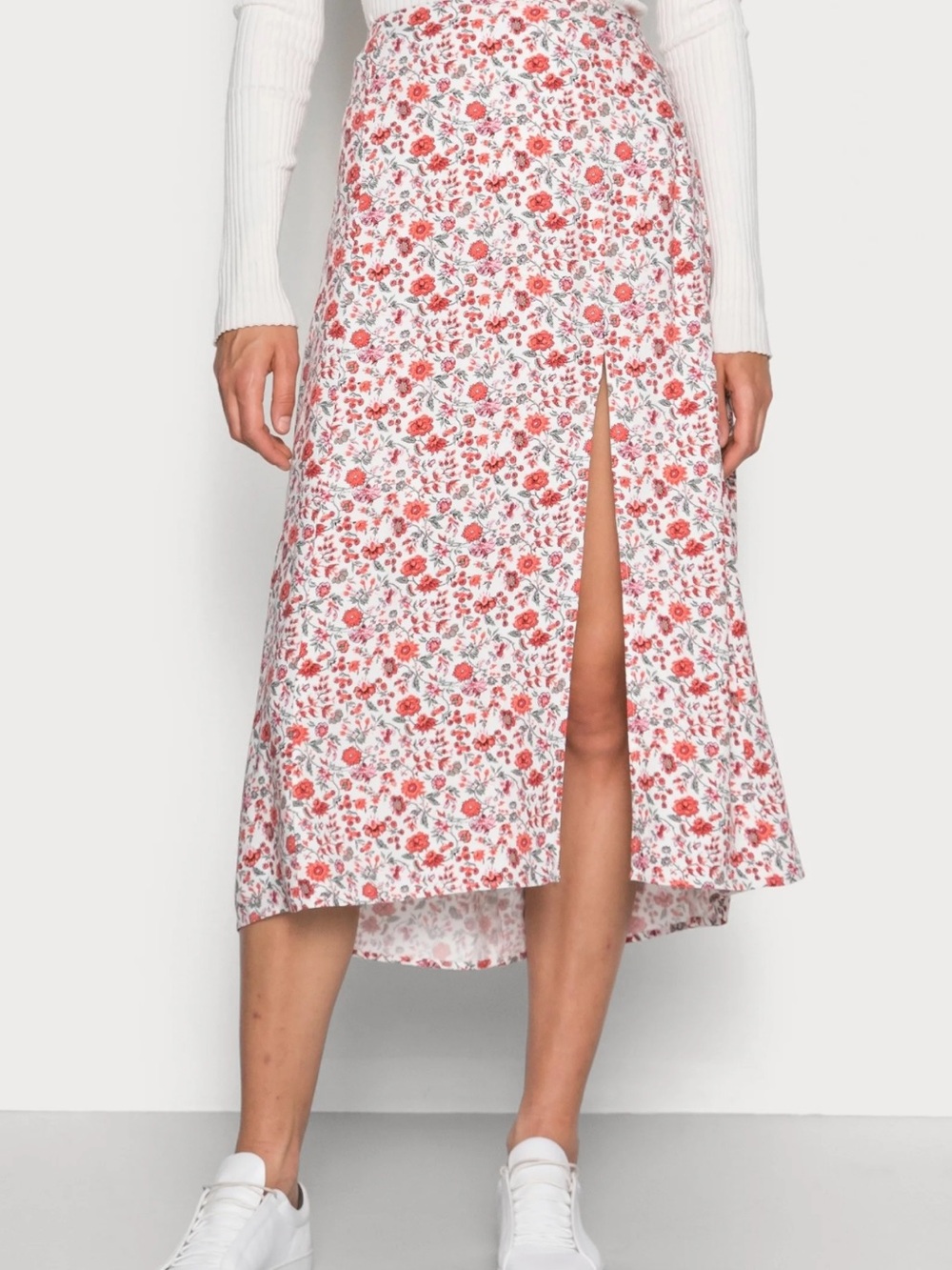 Abercrombie & Fitch Floral Midi Skirt